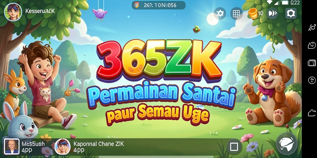 Tampilan gameplay seru dari 365ZK dengan berbagai tantangan.