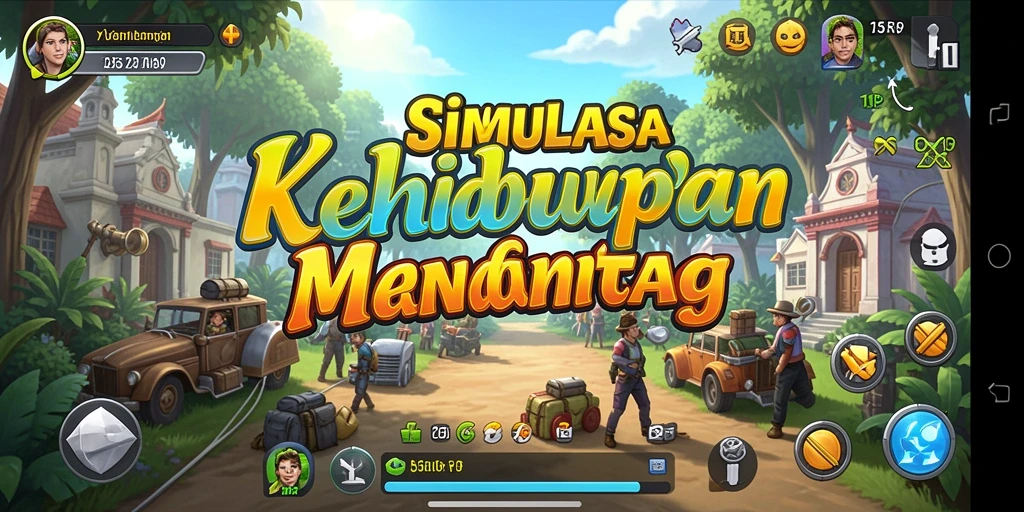 Screenshot gameplay 55RP dengan interaksi karakter yang mendalam.