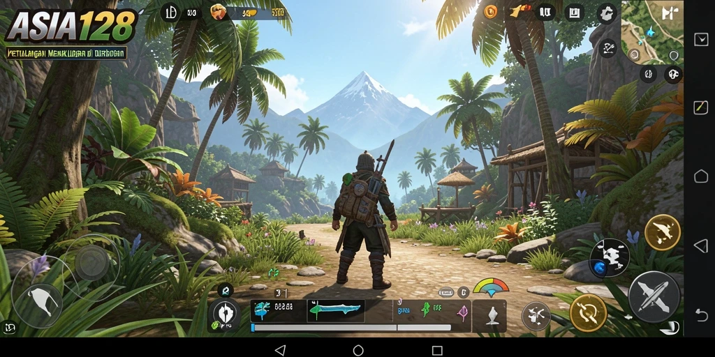 Screenshot gameplay menampilkan petualangan menakjubkan di dunia terbuka ASIA128.