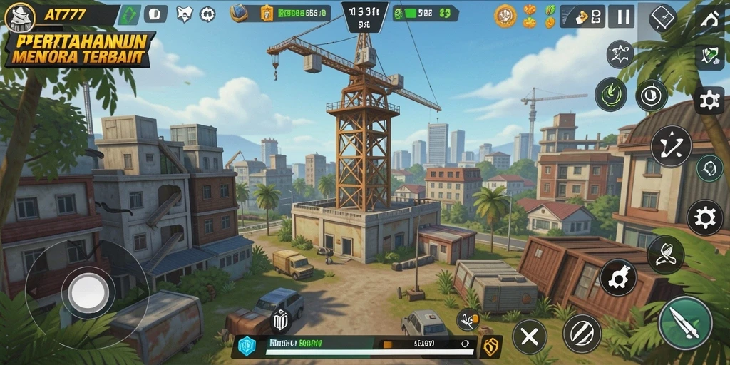 Tampilan permainan AT777 yang mengesankan dalam genre Tower Defense.