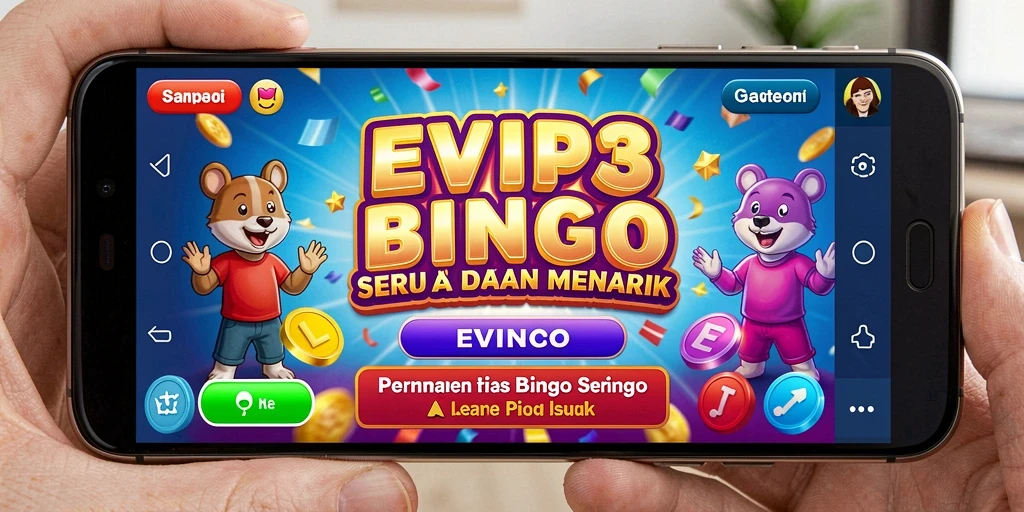 Tangkapan layar EVIP3 menampilkan suasana permainan Bingo yang seru.