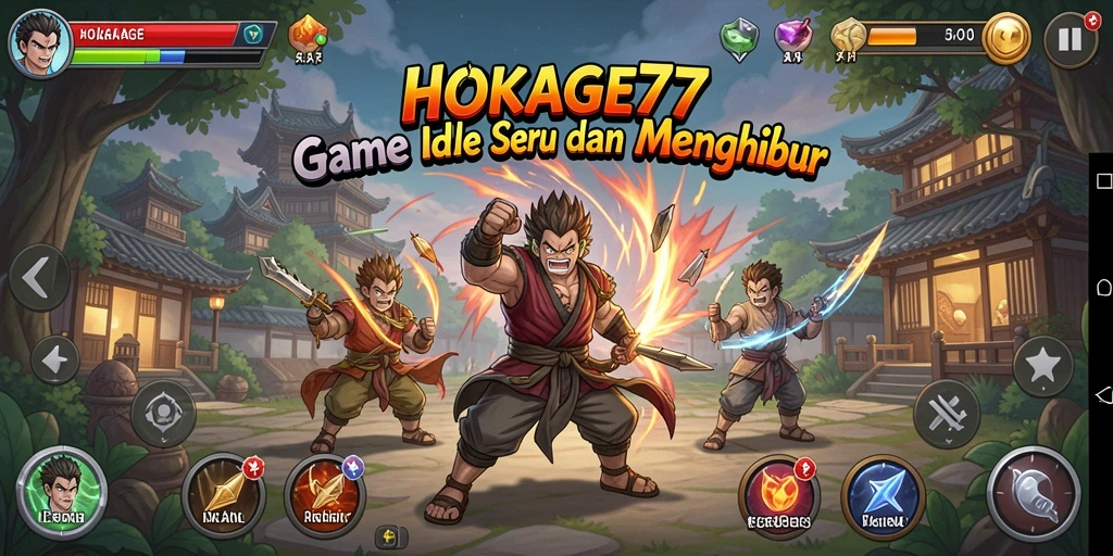 Tampilan menarik HOKAGE77 dengan gameplay Idle yang seru.