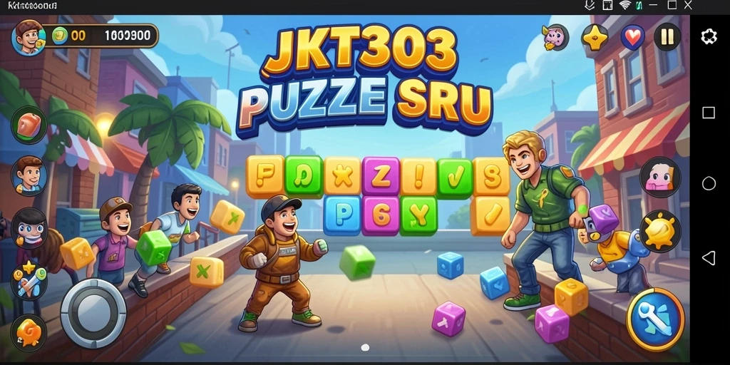 Screenshot tampilan gameplay seru dalam JKT303 yang penuh tantangan Puzzle.
