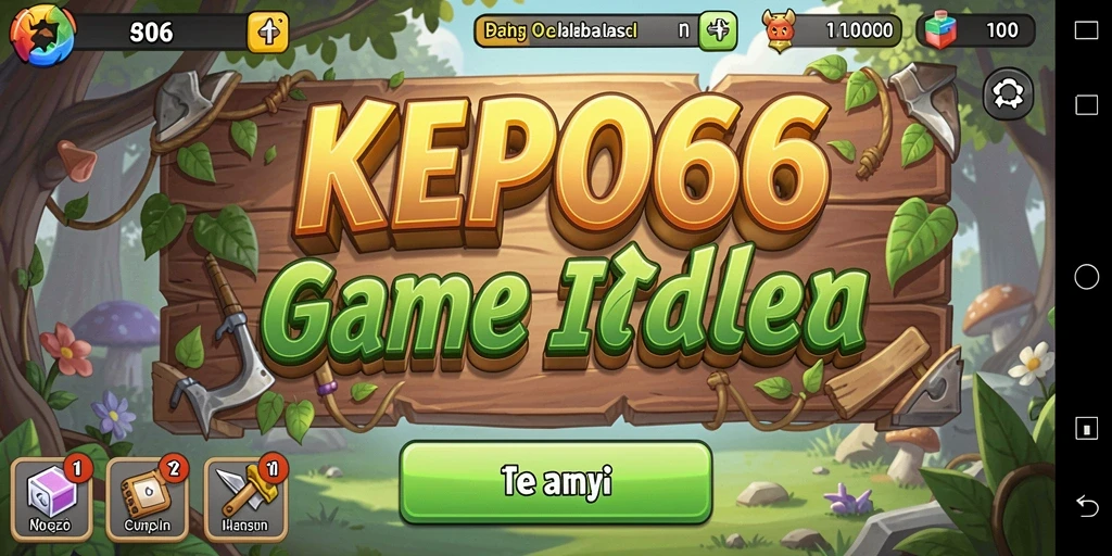 Screenshot gameplay KEPO66 menampilkan interaksi pemain di dalam game Idle.