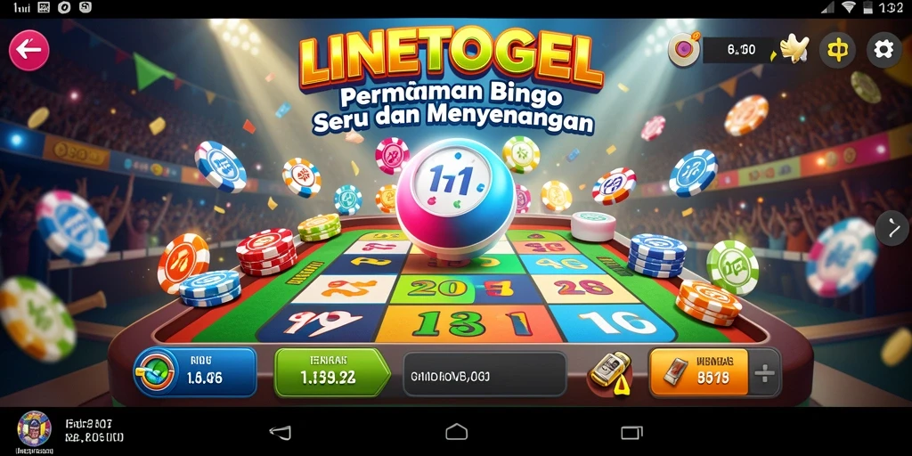 Screenshot bermain Bingo seru di LINETOGEL.