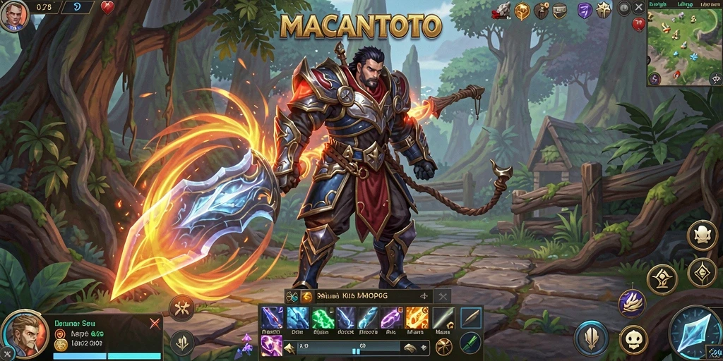 Tampilan gameplay seru dari MACANTOTO dalam aksi petualangan MMORPG.