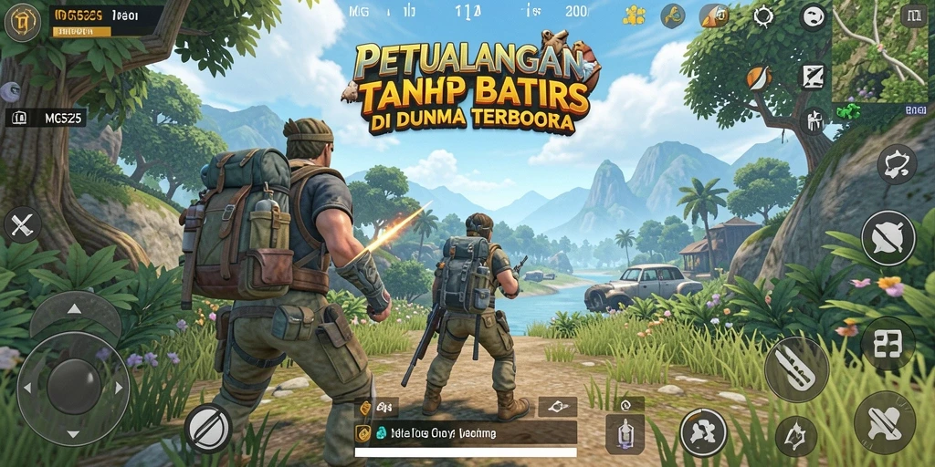 Screenshot MG525 menampilkan petualangan mendebarkan dalam dunia terbuka.