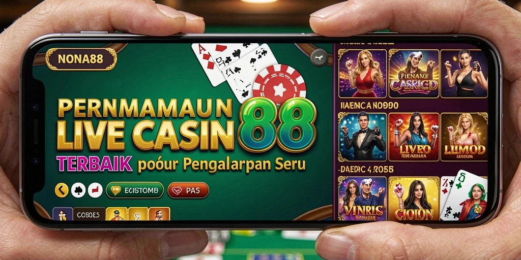 Gameplay Live Casino NONA88 dengan dealer profesional.