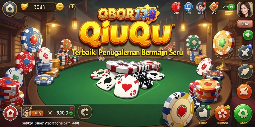 Tampilan gameplay QiuQiu yang seru dan penuh strategi.
