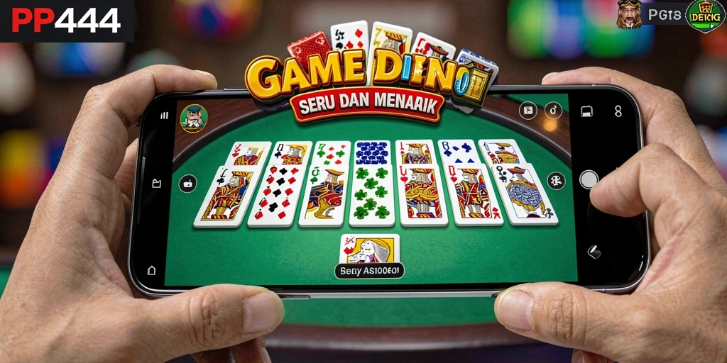 Tampilan gameplay seru dari PP444 saat bermain Domino.