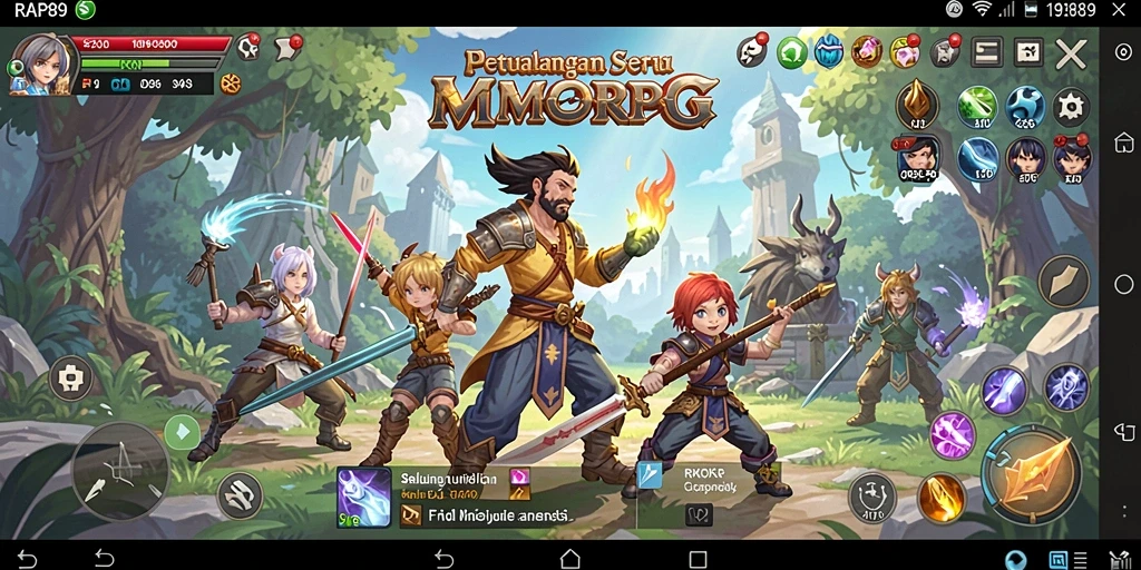 Tampilan gameplay seru di dunia fantasi RAP89.