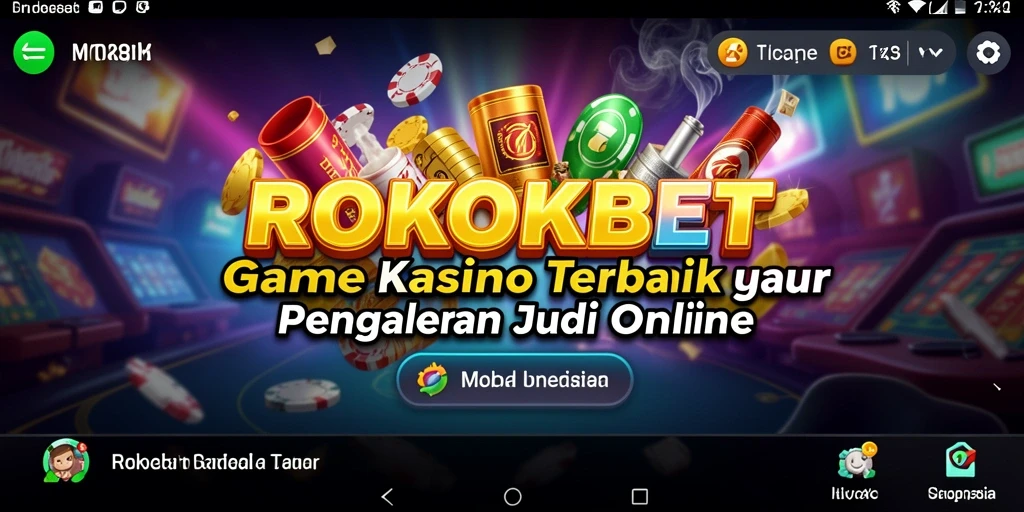 Tampilan menarik dari gameplay ROKOKBET yang mendebarkan.