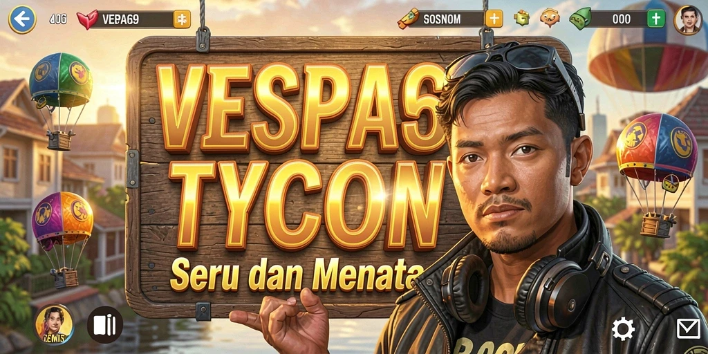 Tampilan gameplay VESPA69 yang menegangkan dan menarik.