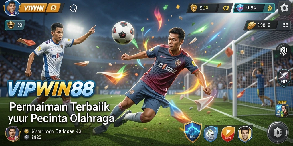 Screenshot gameplay <strong>VIPWIN88</strong> menampilkan aksi seru dari berbagai olahraga.