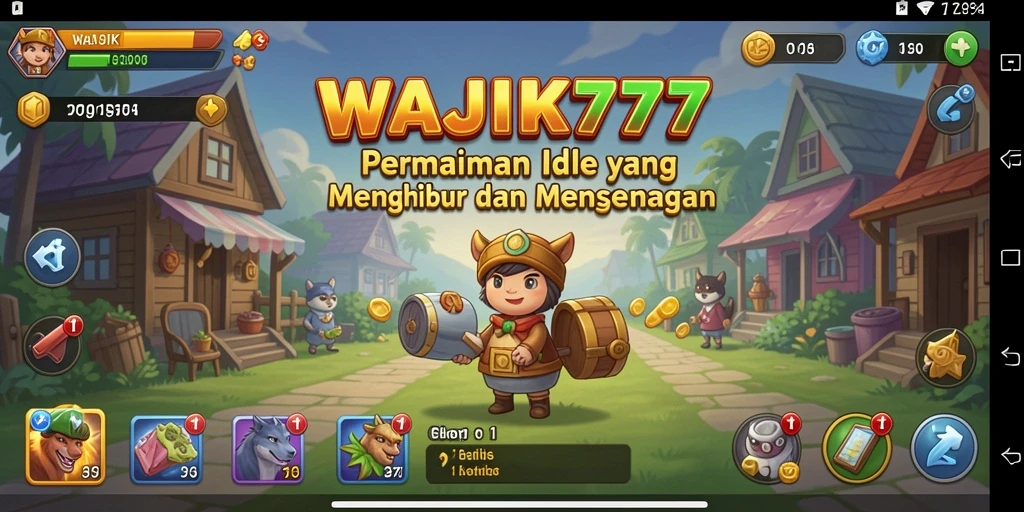 Screenshot gameplay <strong>WAJIK777</strong> menampilkan proses pengumpulan sumber daya yang menarik.