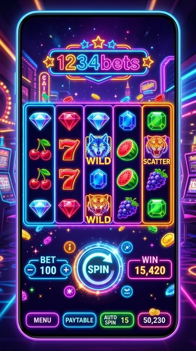 Tampilan antarmuka 1234bets yang menarik dan mudah digunakan.